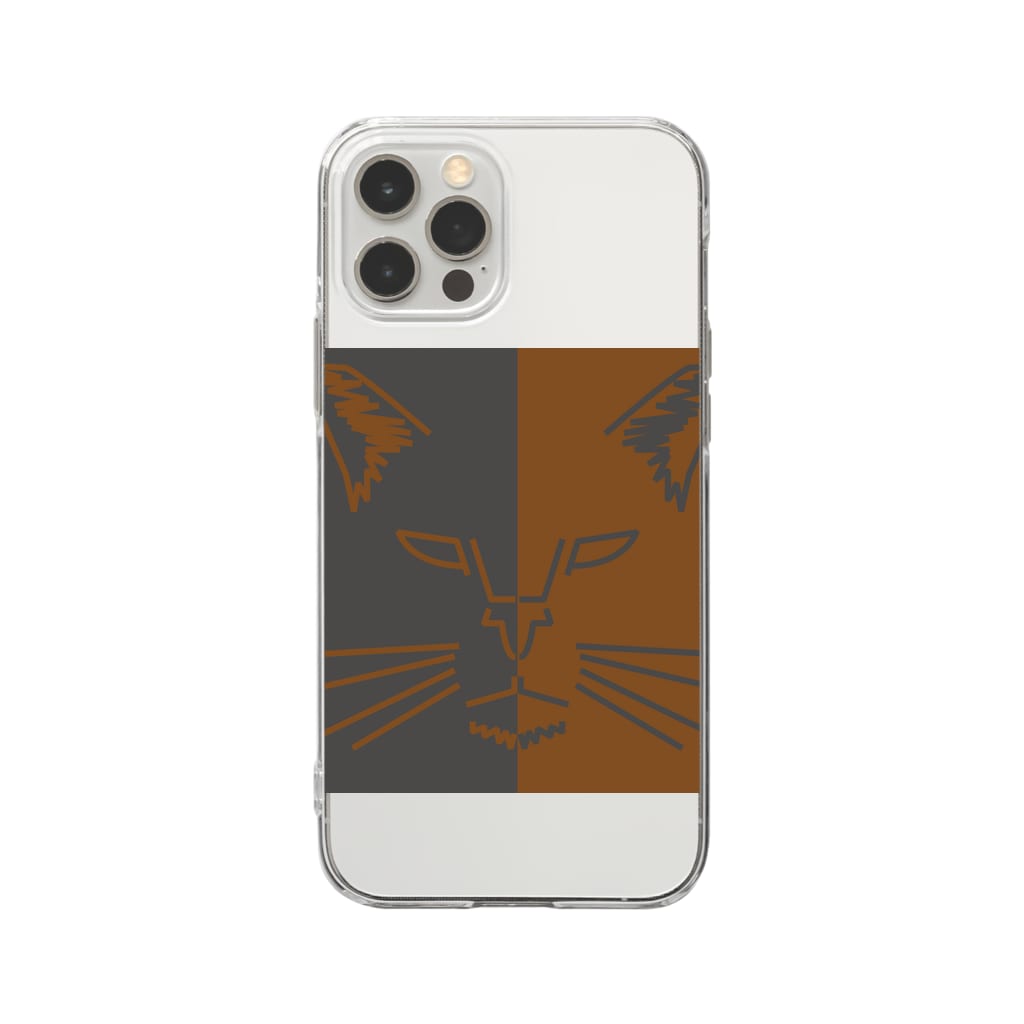 CHOTTOPOINTのヤマネコ系ハーフねこ Soft Clear Smartphone Case
