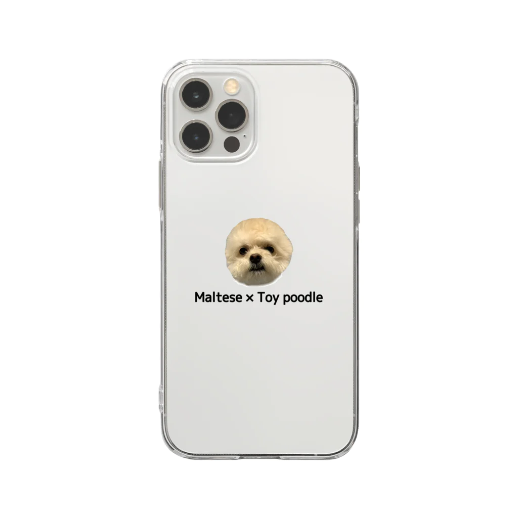 a_thinのイヌ犬いぬ Soft Clear Smartphone Case