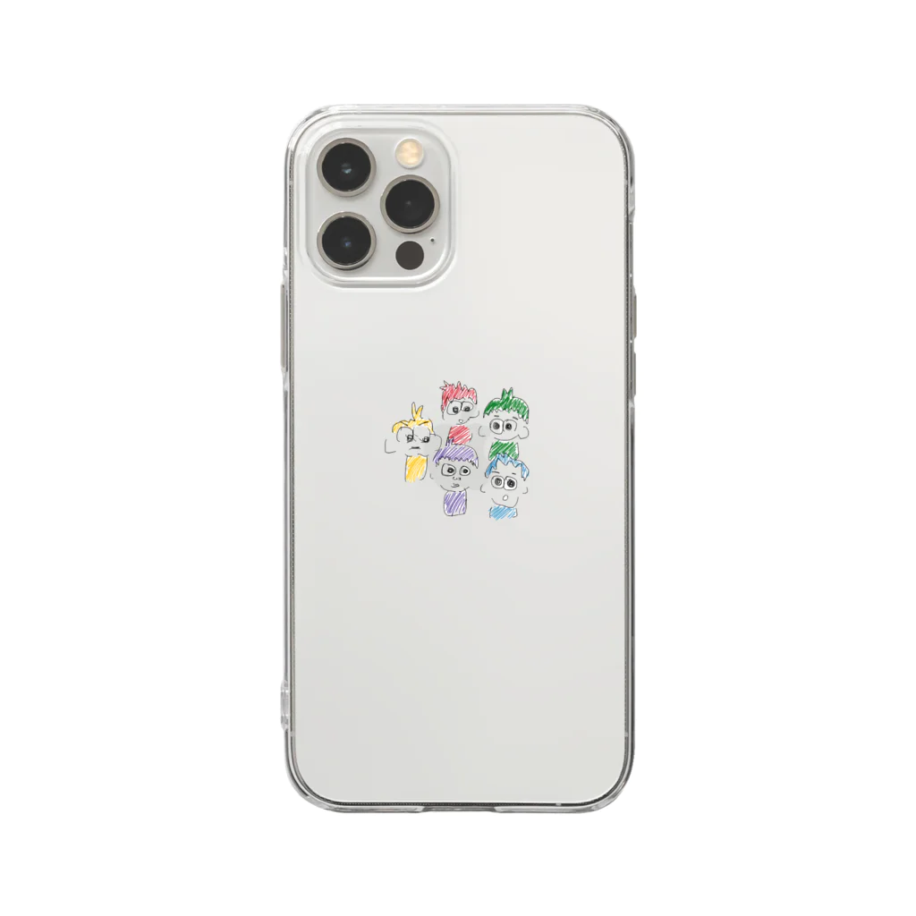 mixmilkmeのrainbowず Soft Clear Smartphone Case