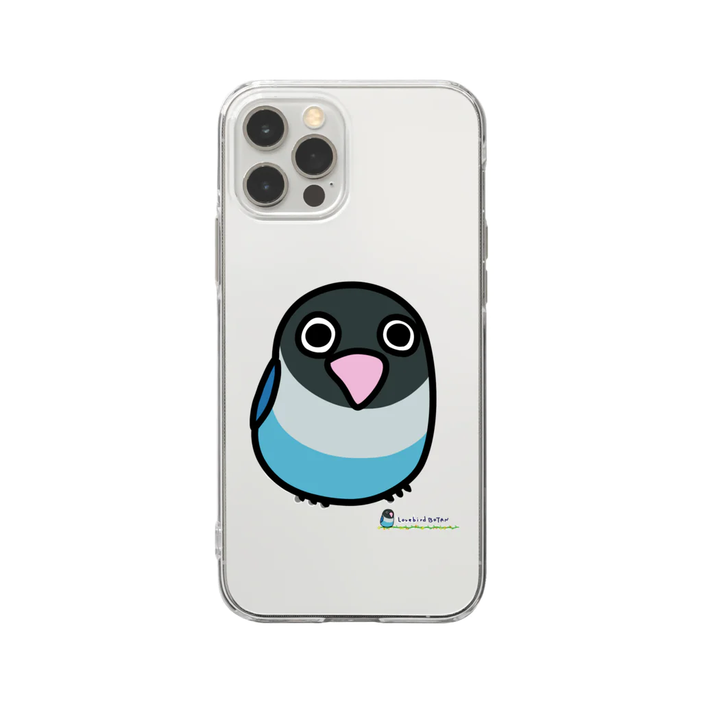 LOVEBIRD BOTANのLOVEBIRD BOTAN 前向き ソフトクリアスマホケース