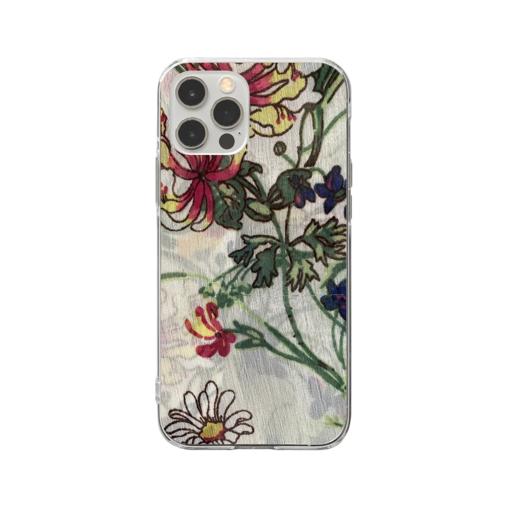 mginalsのfloral phone case Soft Clear Smartphone Case