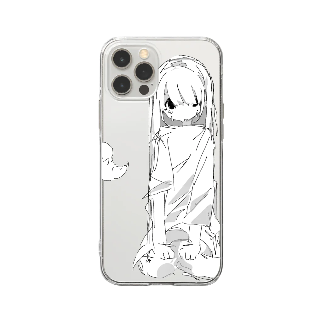 ゆーきんの絵ぐっずの孕 Soft Clear Smartphone Case