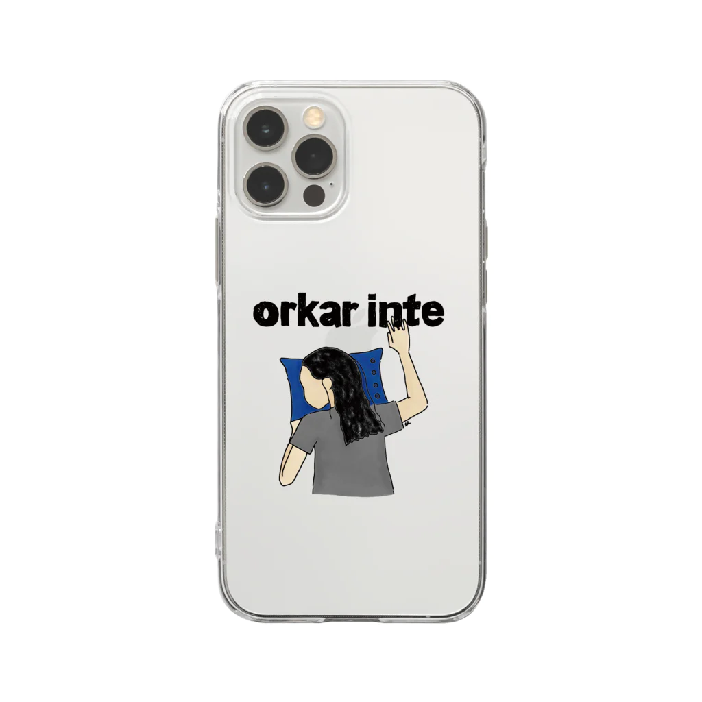 långsvans（ロングスバンス）のorkar inte Soft Clear Smartphone Case