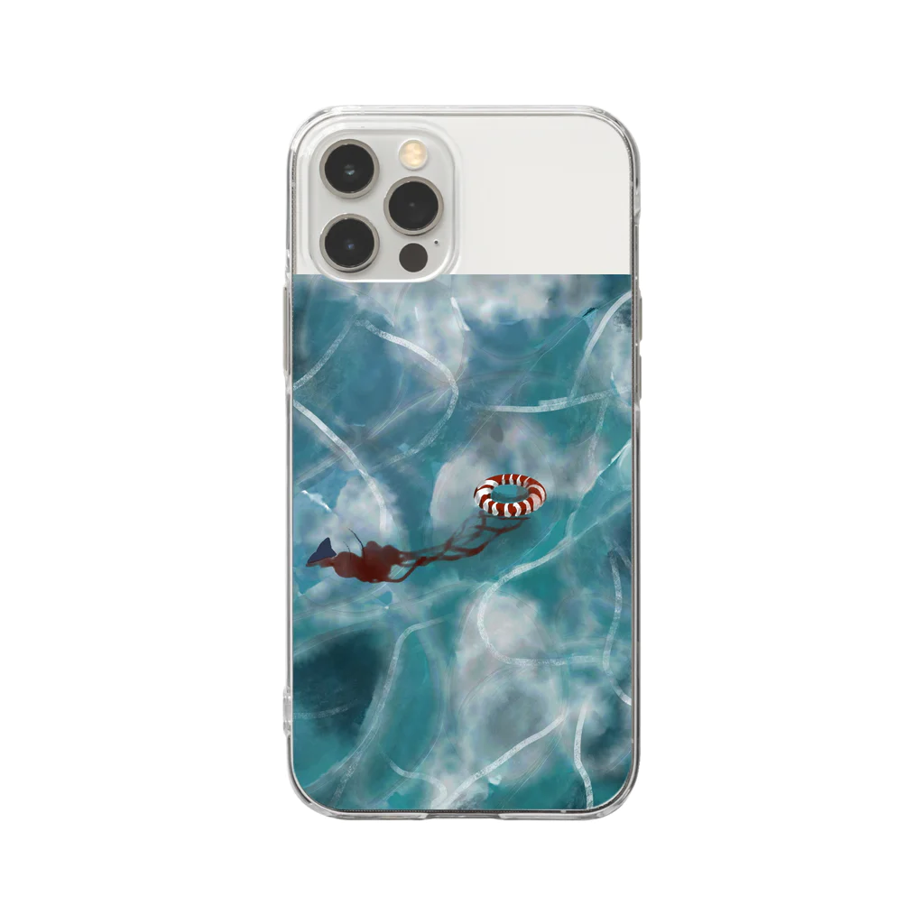 ぶるーむ23の~不穏~海 Soft Clear Smartphone Case