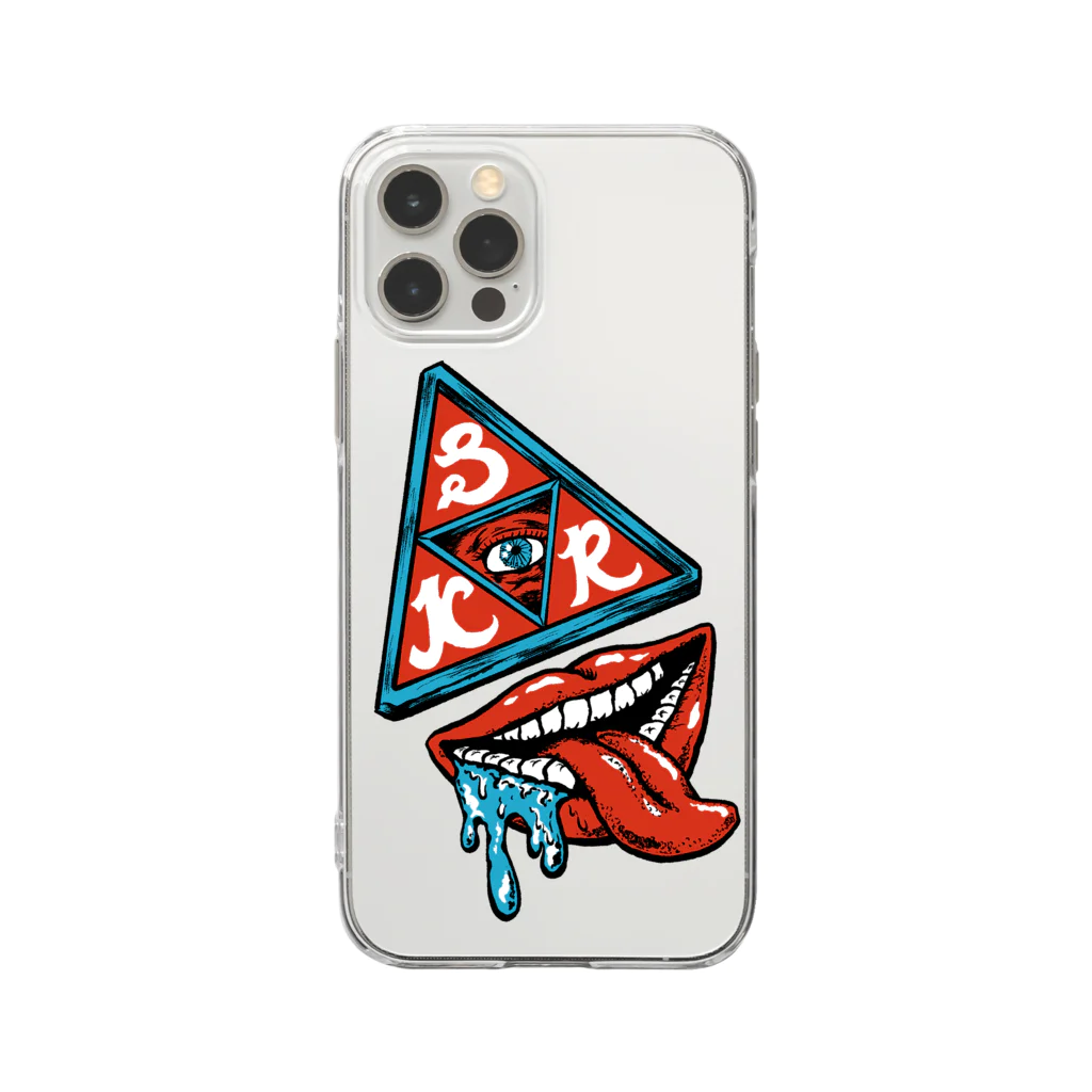 Snow King Ramping officialのTriangle manグッズ Soft Clear Smartphone Case