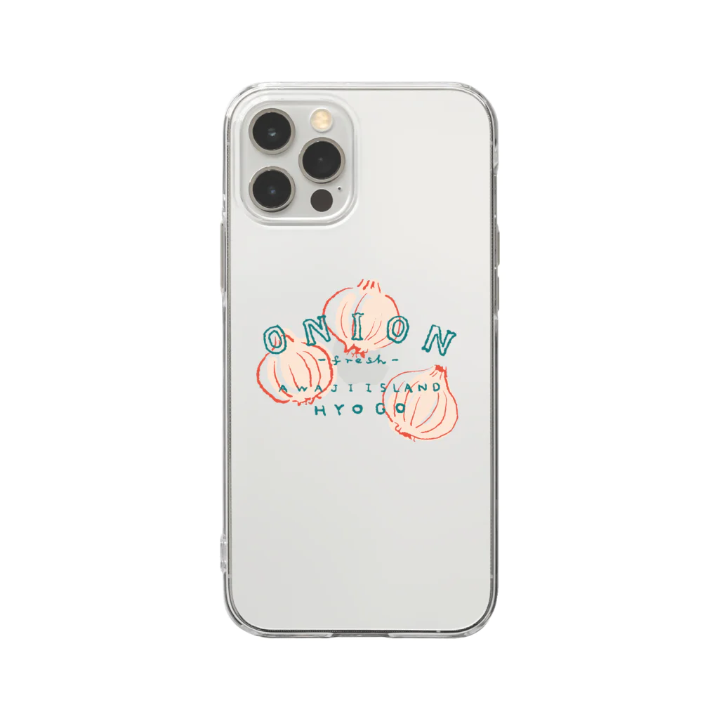 HYOGO yanami's shopの淡路島の玉ねぎ Soft Clear Smartphone Case