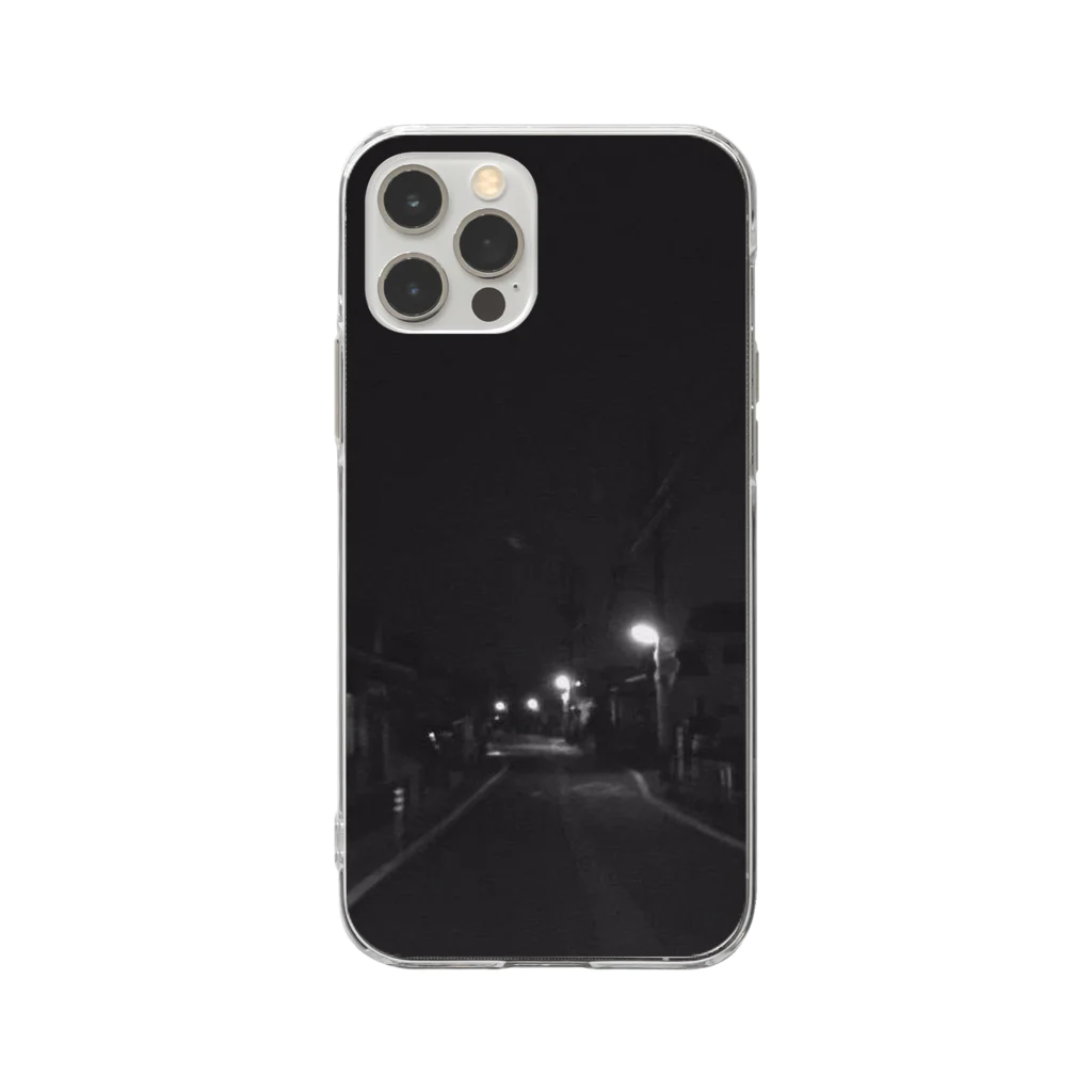 よみちの夜道 Soft Clear Smartphone Case