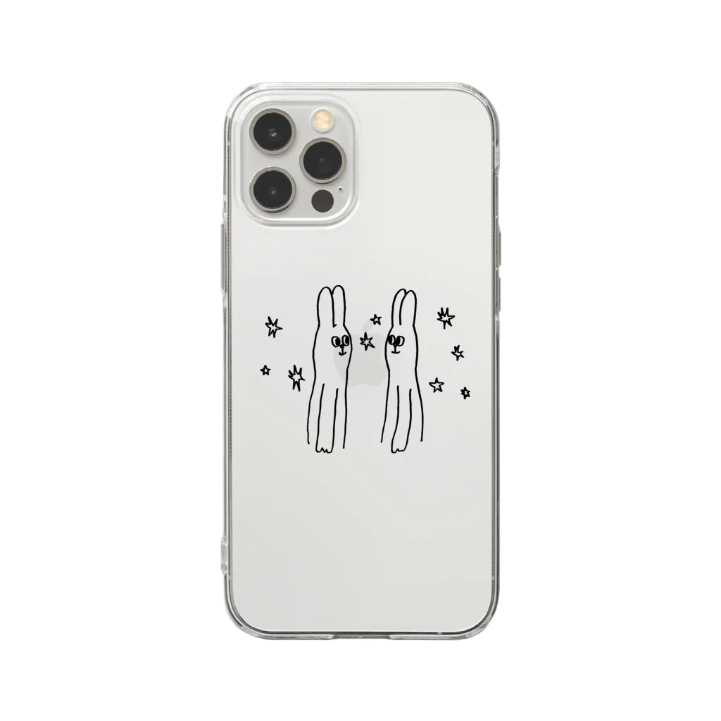 にゃんまるくんの運命共同体 Soft Clear Smartphone Case