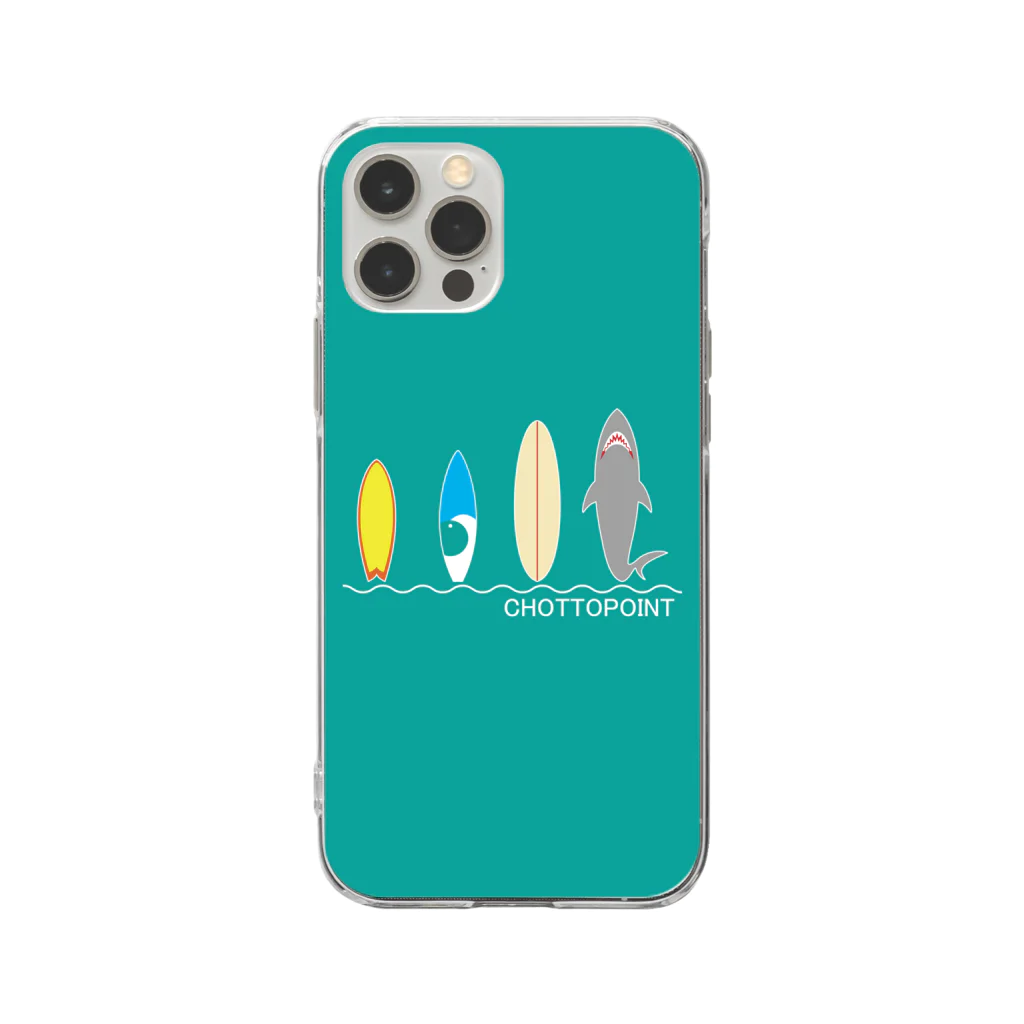 CHOTTOPOINTのサメボード Soft Clear Smartphone Case