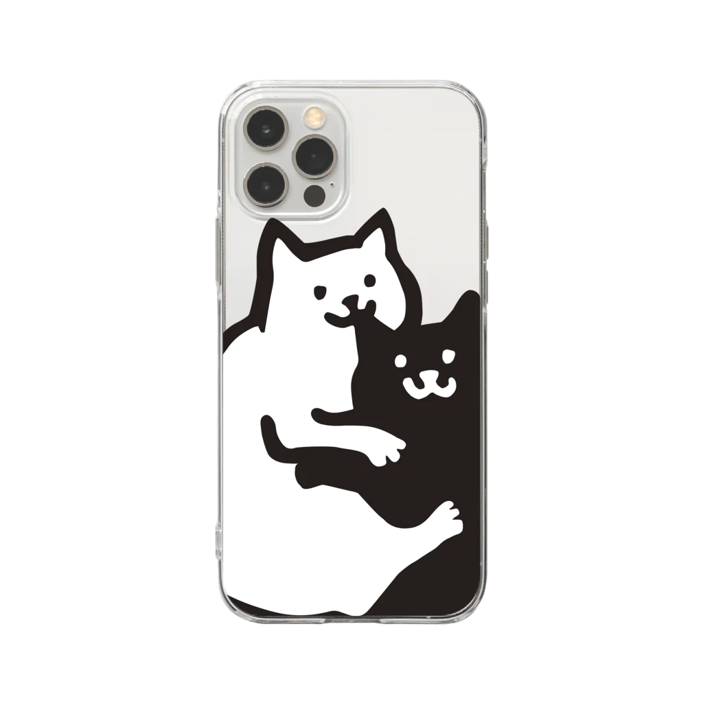 オガタミホのおみみかじりねこ Soft Clear Smartphone Case