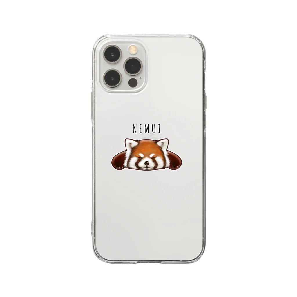 huroshikiのNEMUIレッサーパンダ Soft Clear Smartphone Case