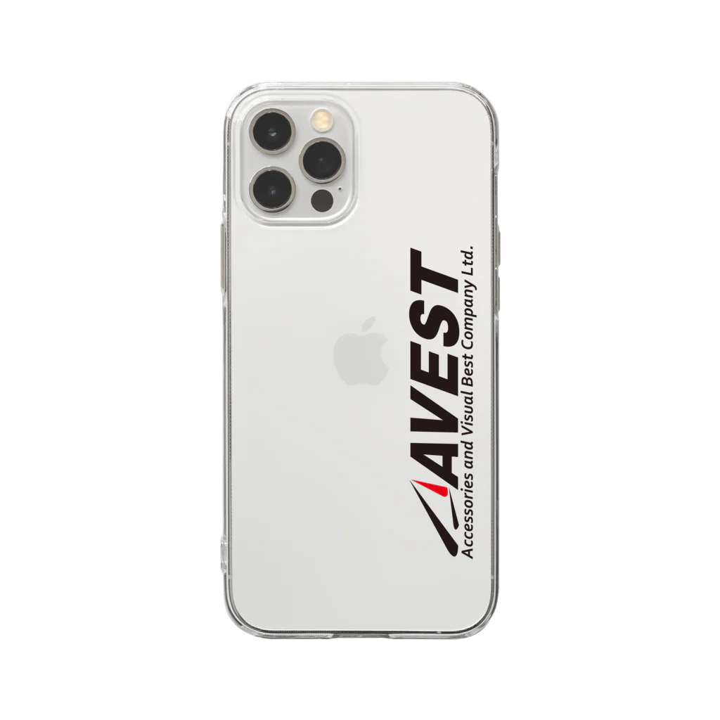 AVEST-アベスト-公式ショップのAVESTロゴ　スマホケース　クリア Soft Clear Smartphone Case