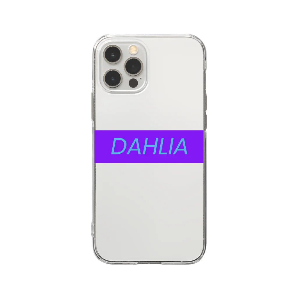 DAHLIAのDAHLIA LOGO PURPUL&BLUE ソフトクリアスマホケース