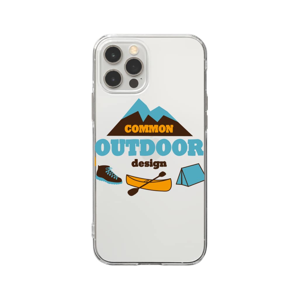キッズモード某のありふれたアウトドアデザイン Soft Clear Smartphone Case