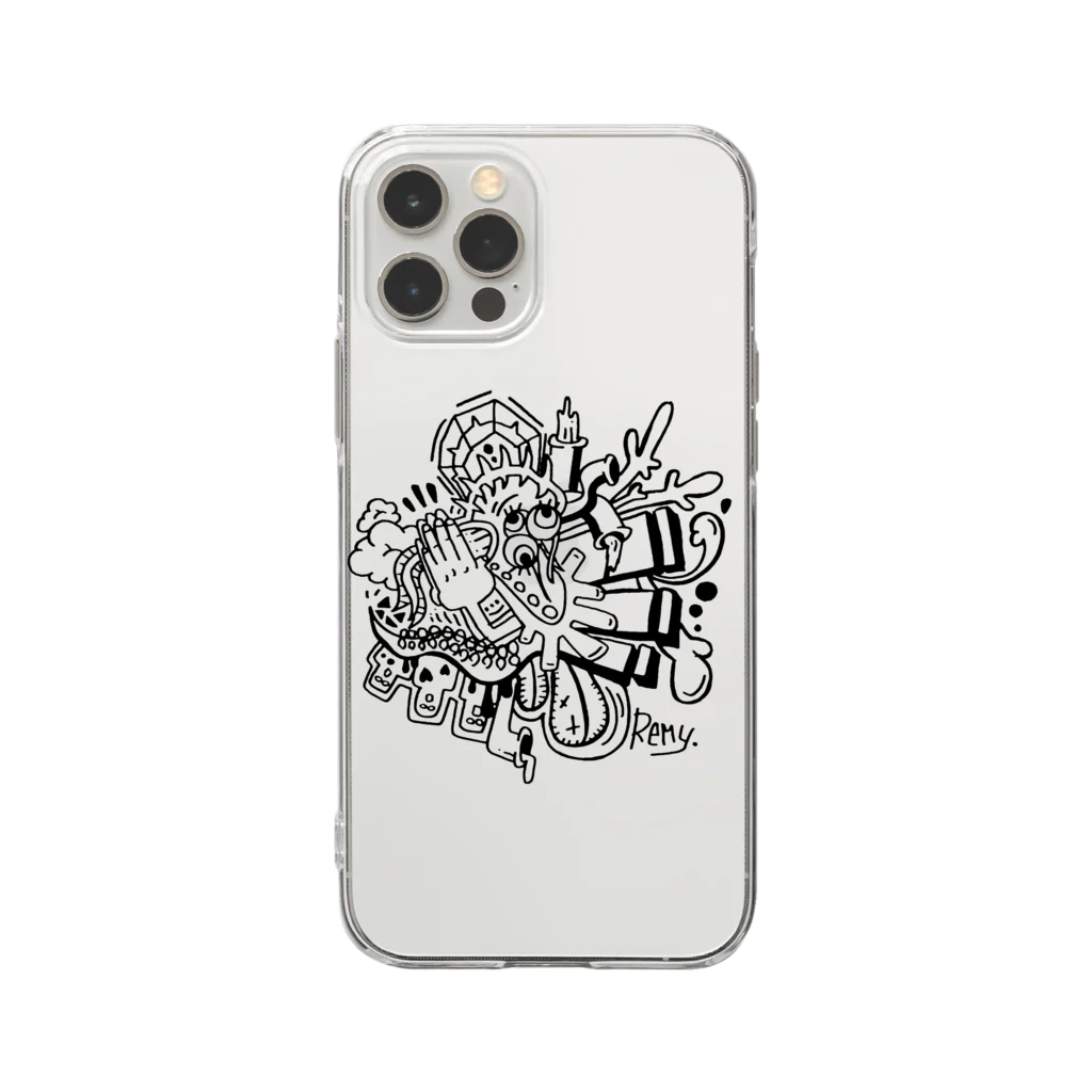 BOOKSのmy Brain Soft Clear Smartphone Case