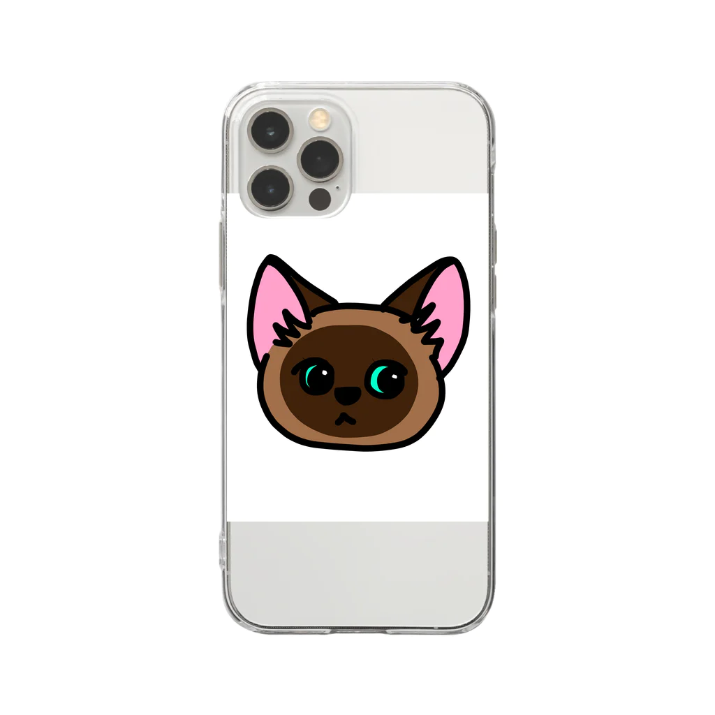 M.YUZU.Jのたぬしゃむジャムちゃん Soft Clear Smartphone Case