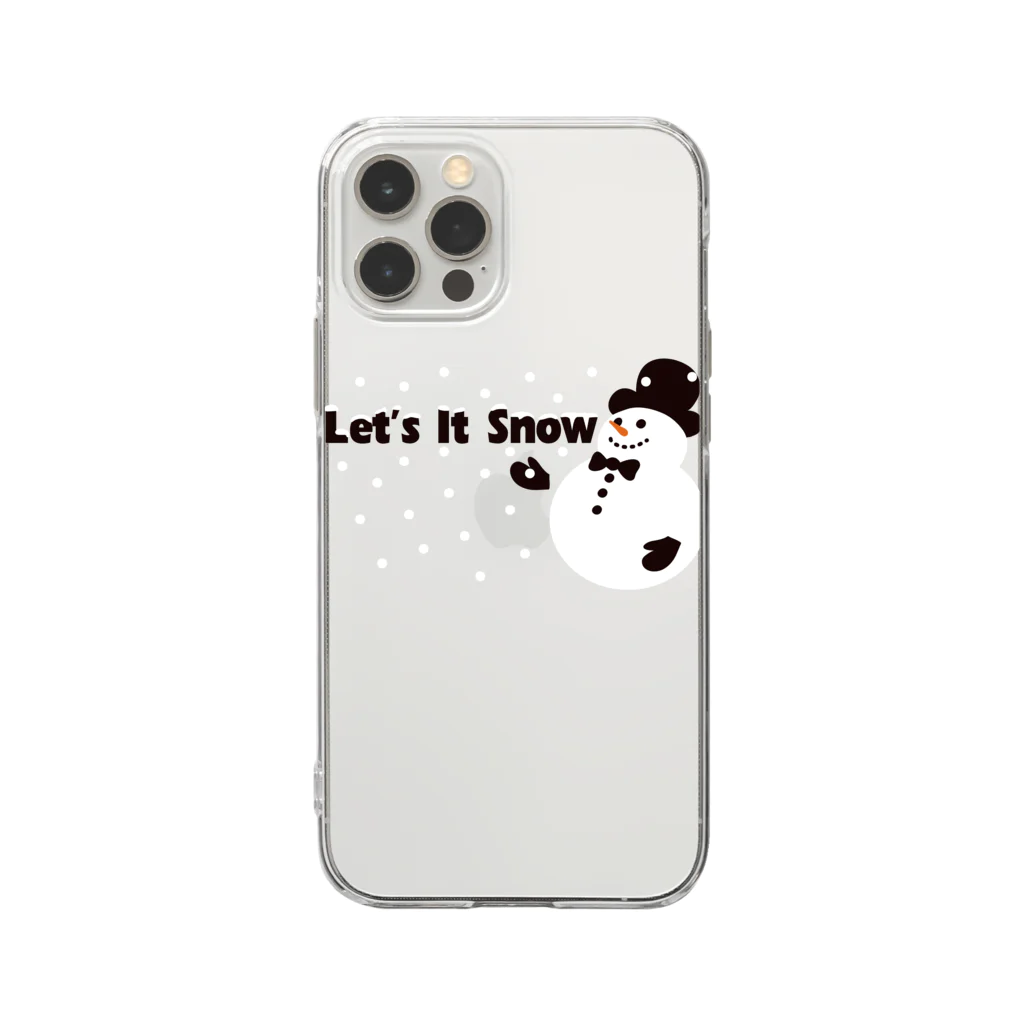 キッズモード某のLet it snow Soft Clear Smartphone Case