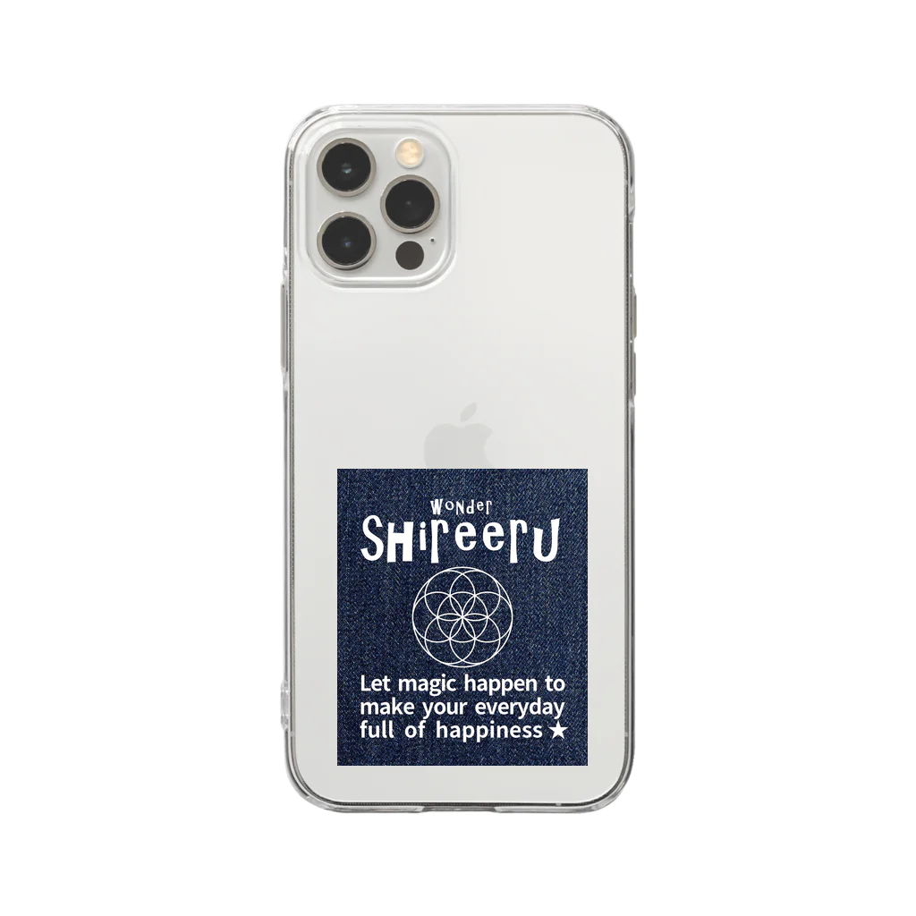 ワンダーシレールのデニムシードオブライフシリーズ Soft Clear Smartphone Case