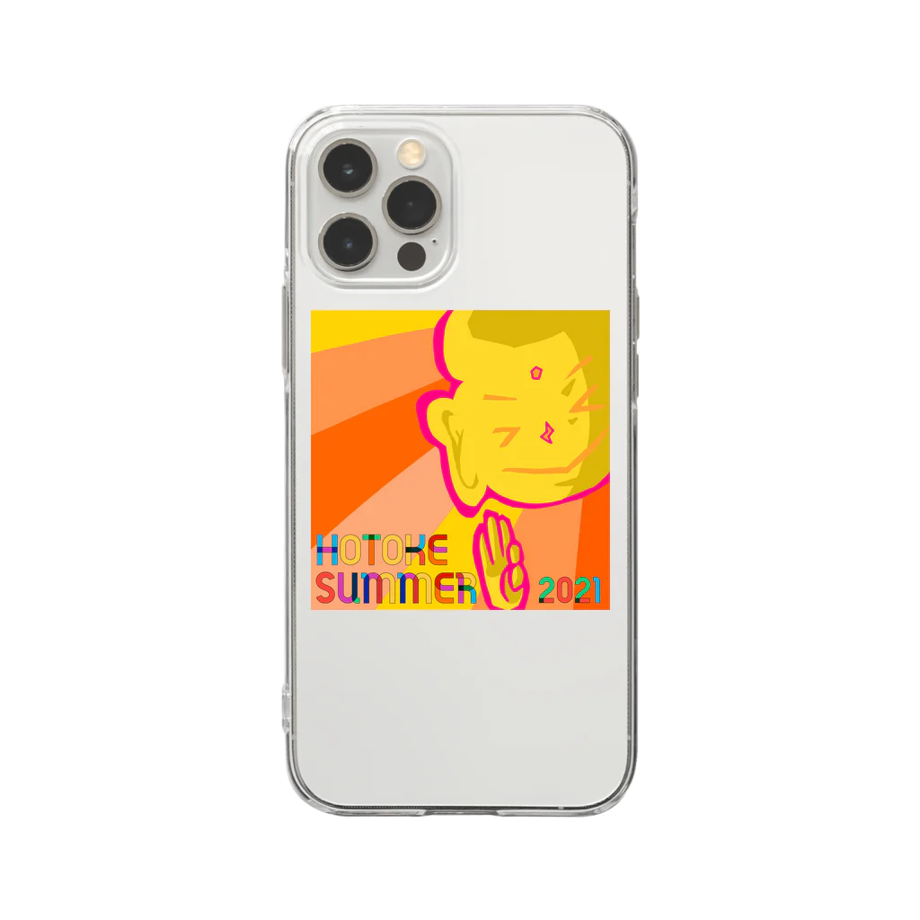 ほとけ Summerのほとけsummer2021【ロゴ】 Soft Clear Smartphone Case