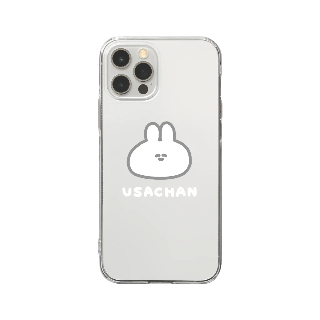 ナポリのSUZURIのUSACHAN Soft Clear Smartphone Case