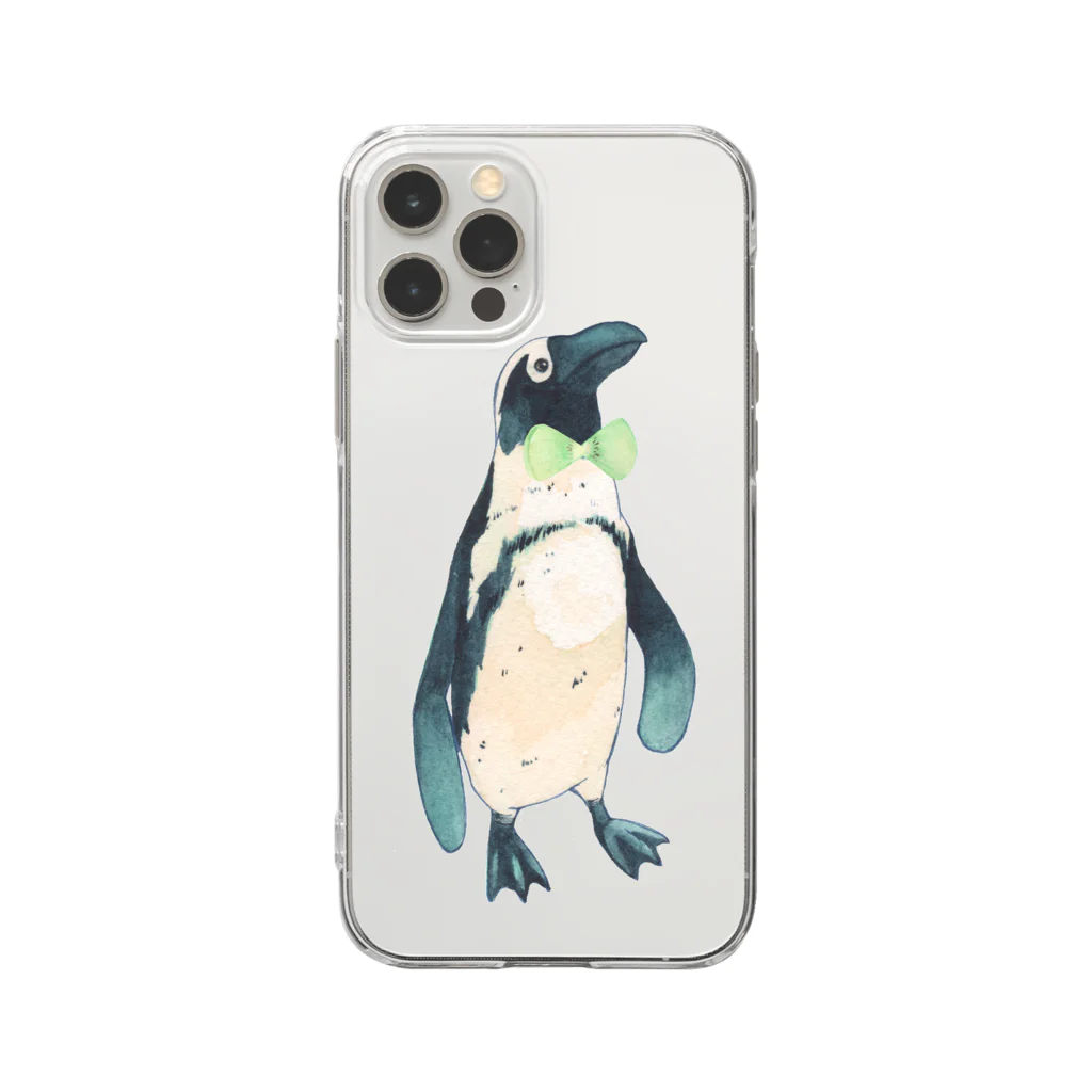 山田デイジーのおめかしペンギン Soft Clear Smartphone Case