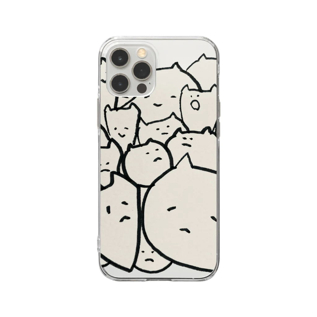 小動物とハイエナの小動物とハイエナ Soft Clear Smartphone Case