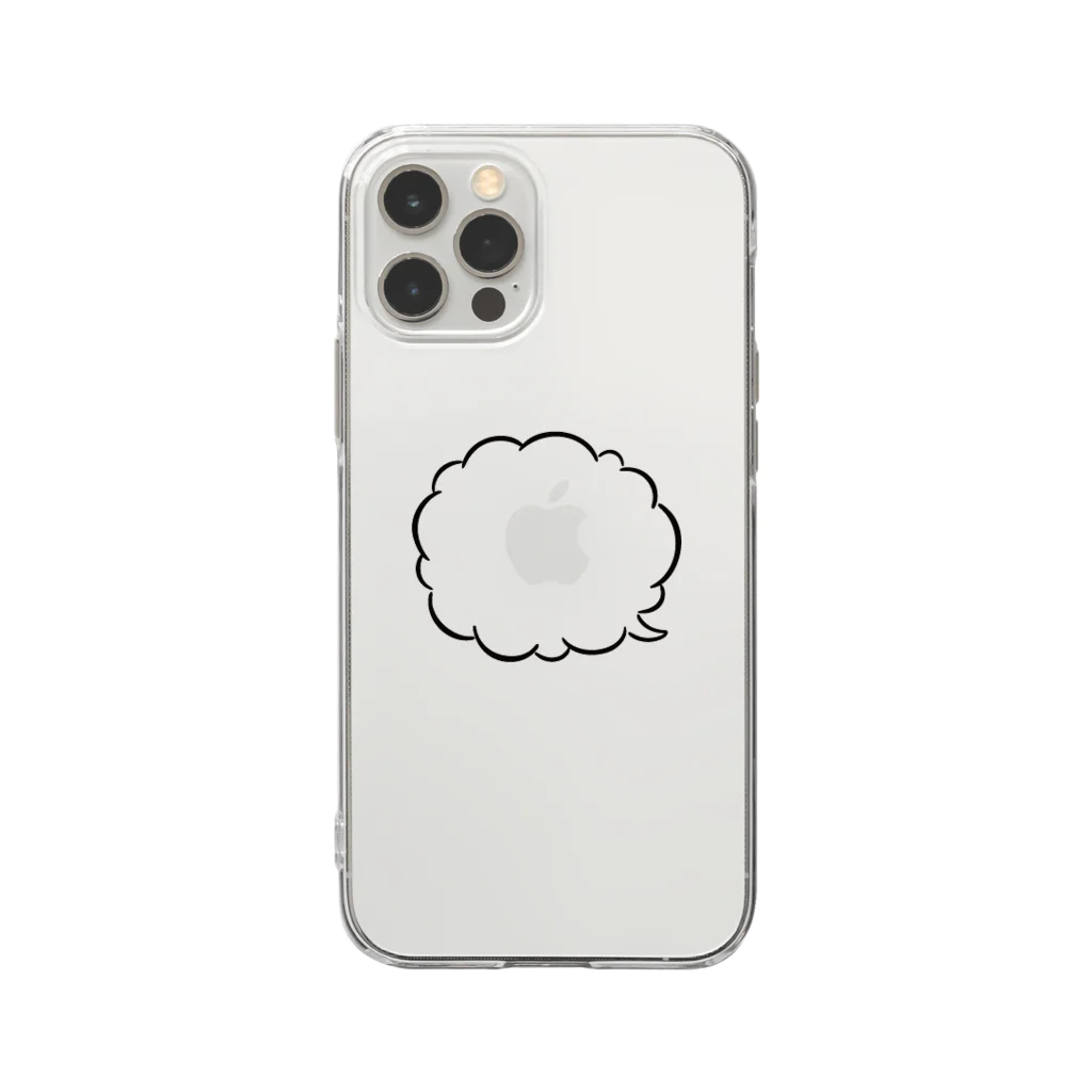 OTHERS / アザーズの🆕 吹き出しシリーズ　ソフトクリアスマホケース （iPhone 11以降用） Soft Clear Smartphone Case