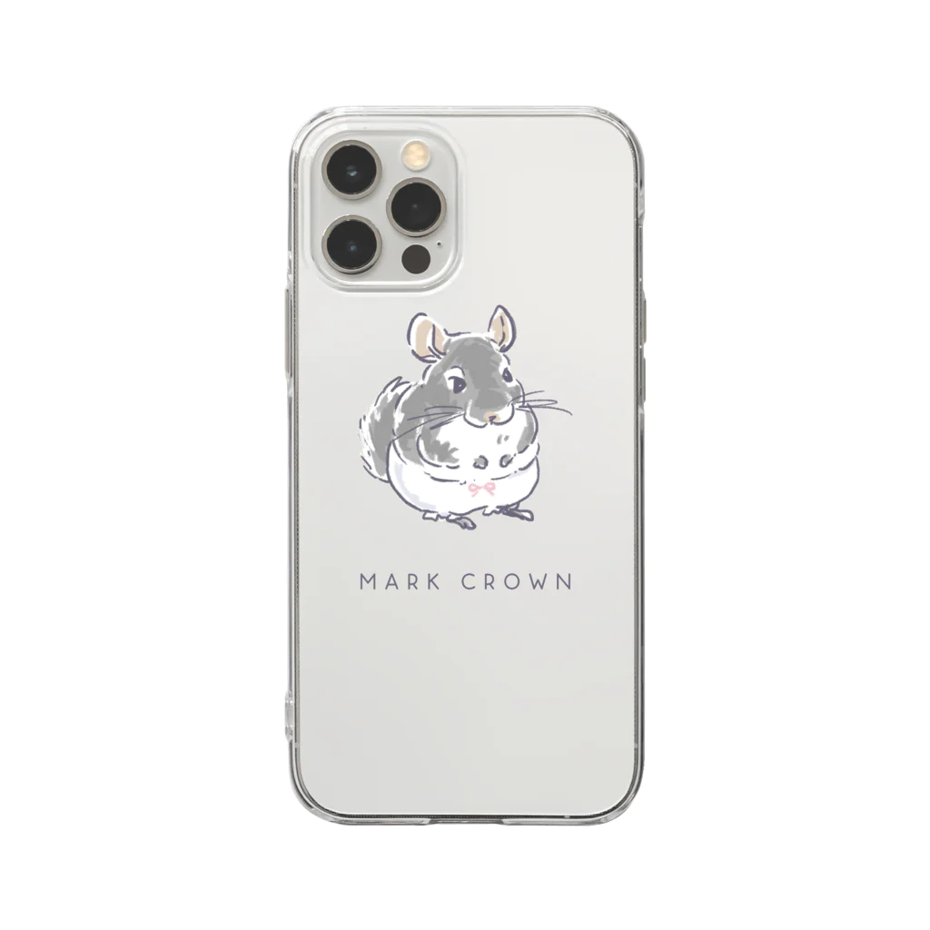 チンチラ雑貨MarkCrownのチンチラぱんつ2 투명 젤리케이스