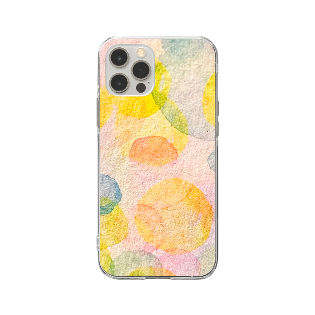 mi:muimi artworkのmi:muimi art まるまる Soft Clear Smartphone Case