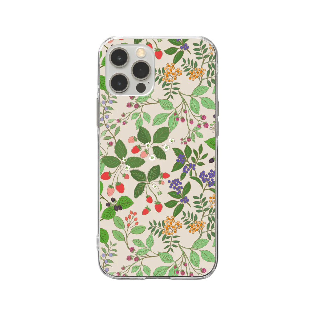 YURI MIUのいちご, ラズベリー, etc.｜Sweet Sun Berries Soft Clear Smartphone Case