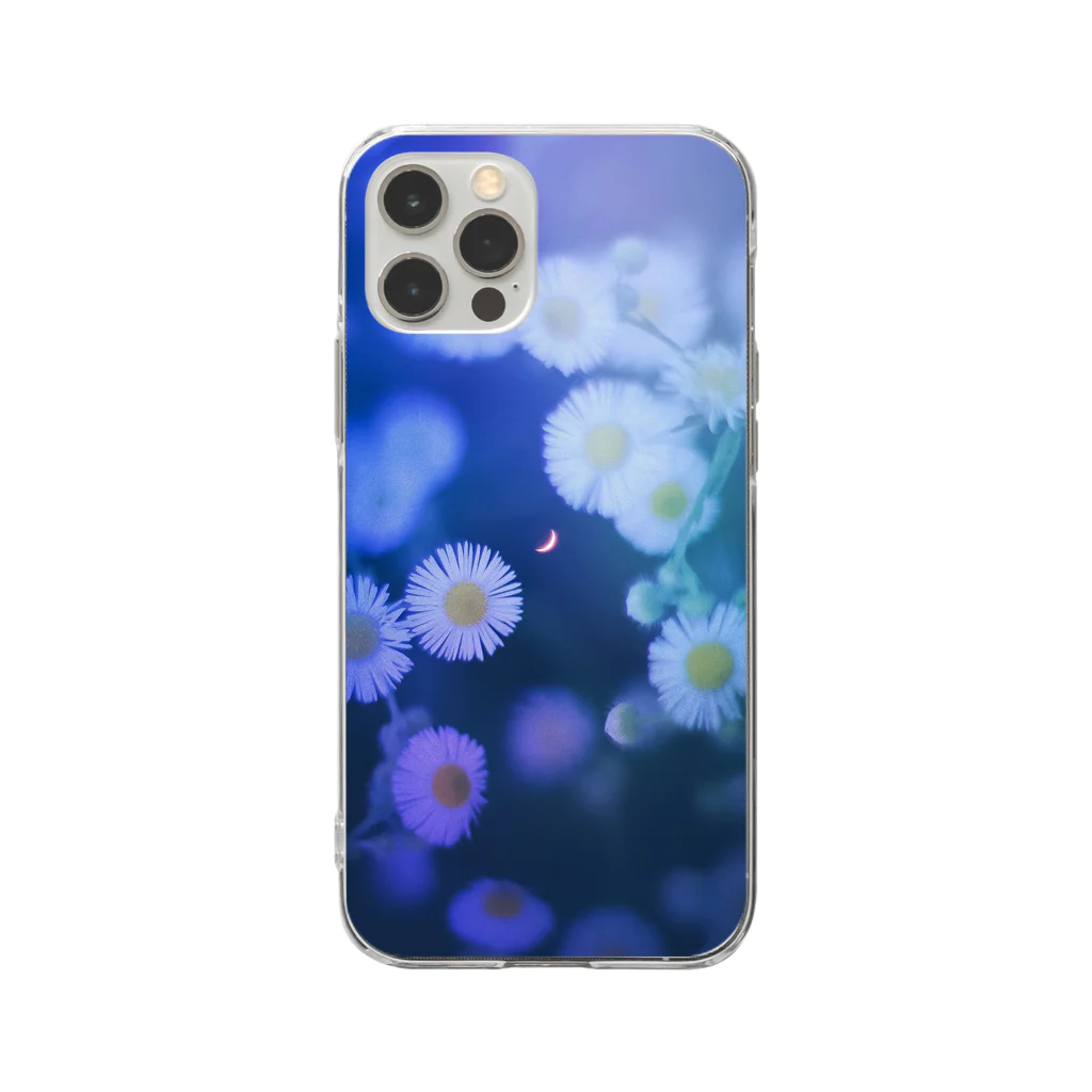 ゆめみがち部、部室の藍色の夜に遊べ Soft Clear Smartphone Case