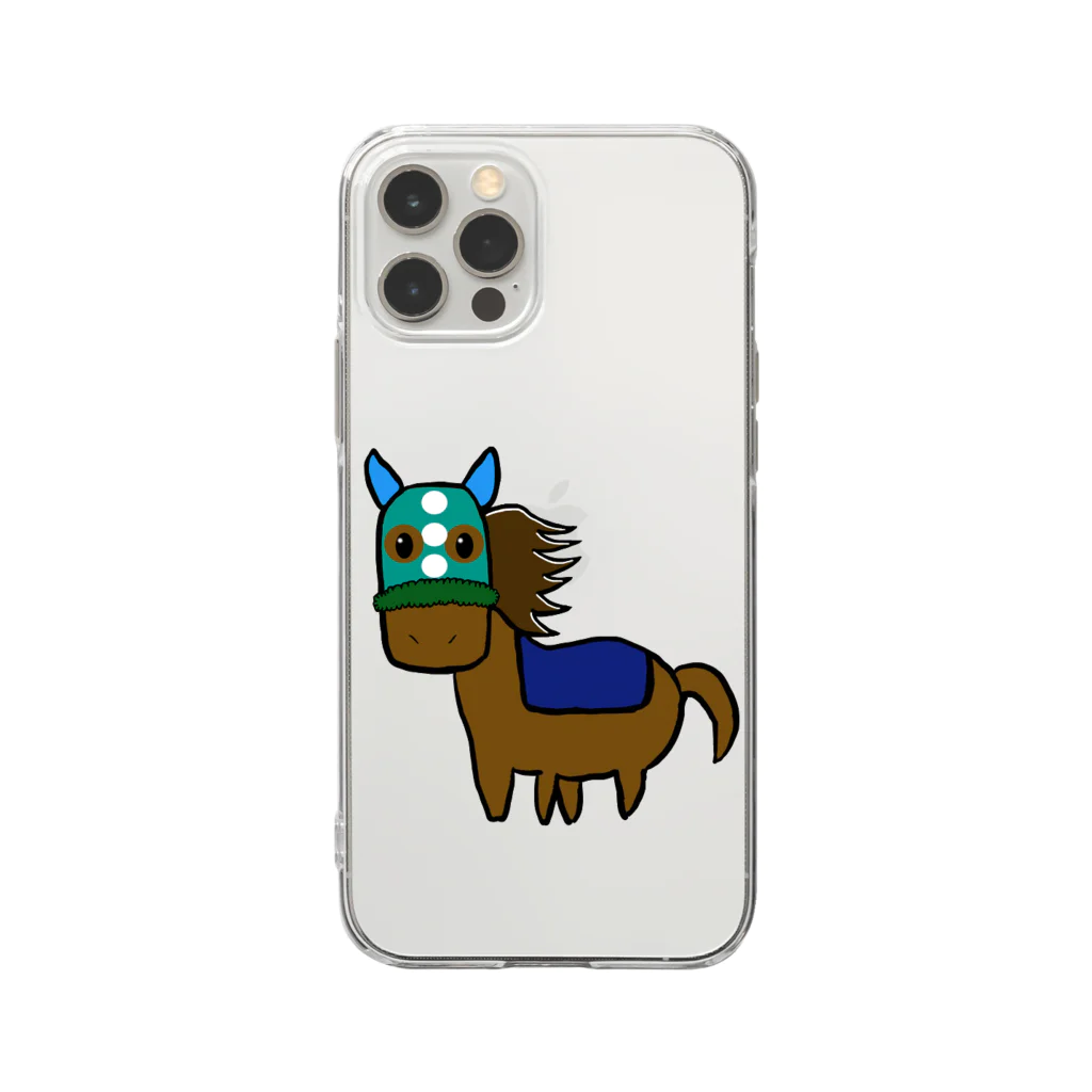 バンコのリベンジ競馬のバンコの馬 Soft Clear Smartphone Case