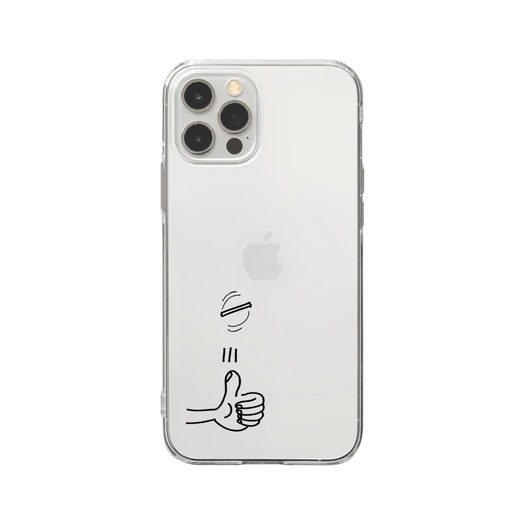 update.のコイントス Soft Clear Smartphone Case