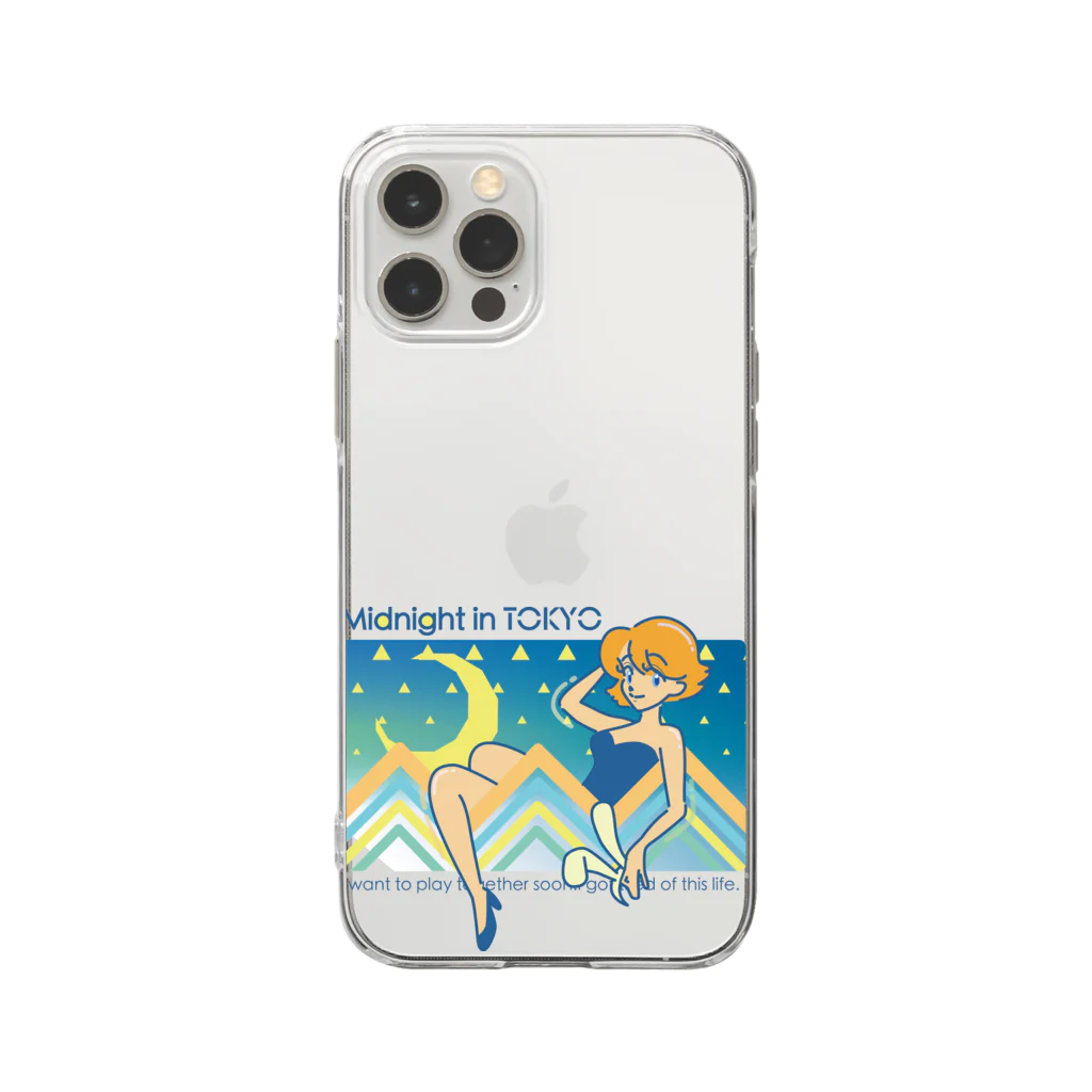 TSUKIKOU SHOP の月夜のバニーちゃん２ Soft Clear Smartphone Case