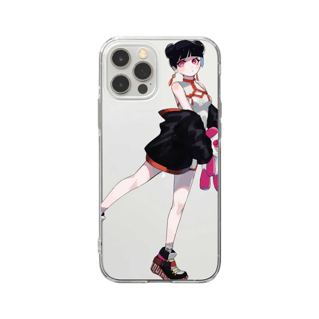 自然×公園の中国娘ちゃん Soft Clear Smartphone Case