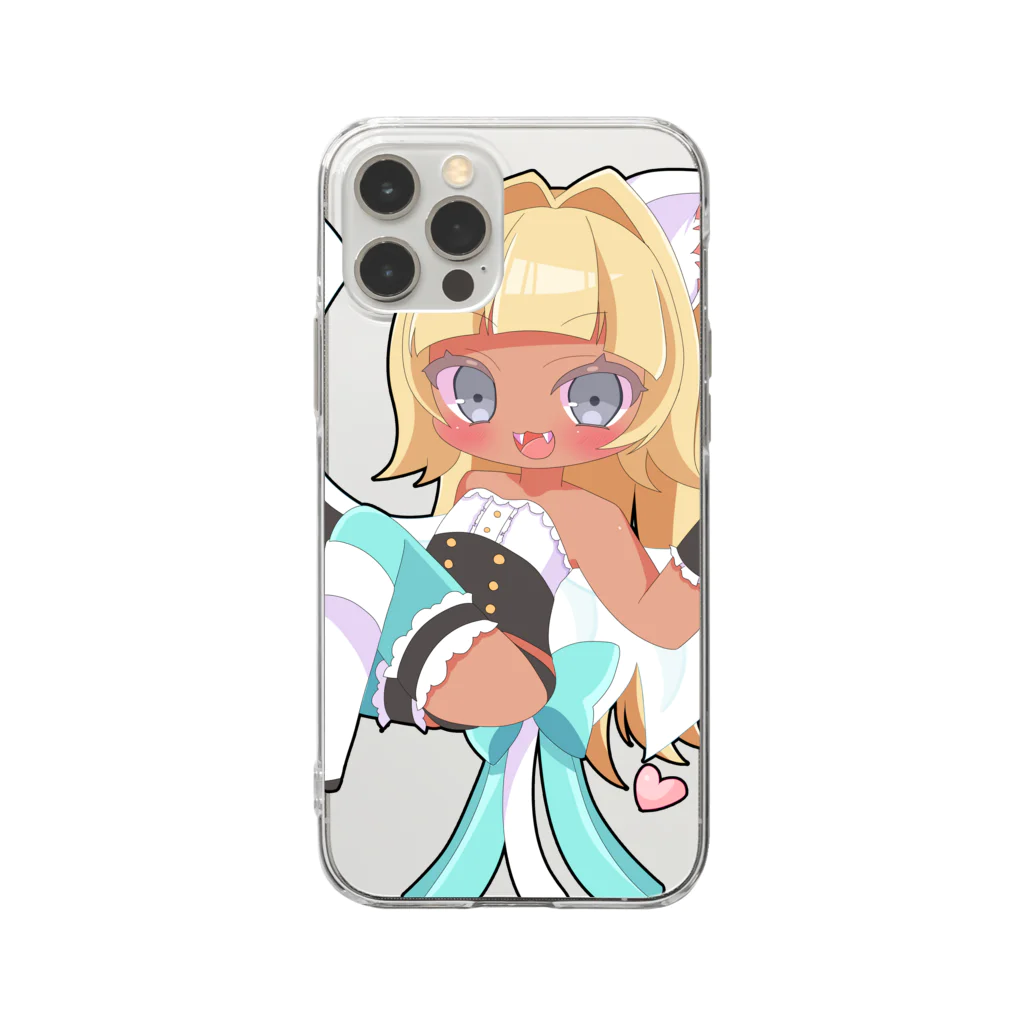 もげち🚪🐱6才のネットアイドル男の娘のもげちはろうぃん2021-天使- Soft Clear Smartphone Case