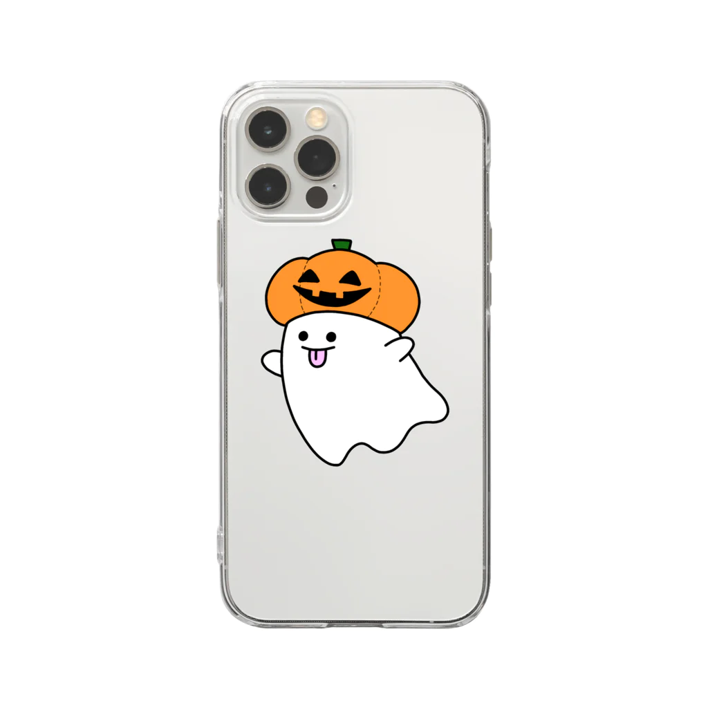 Chotsumaruのおばけちゃん Soft Clear Smartphone Case