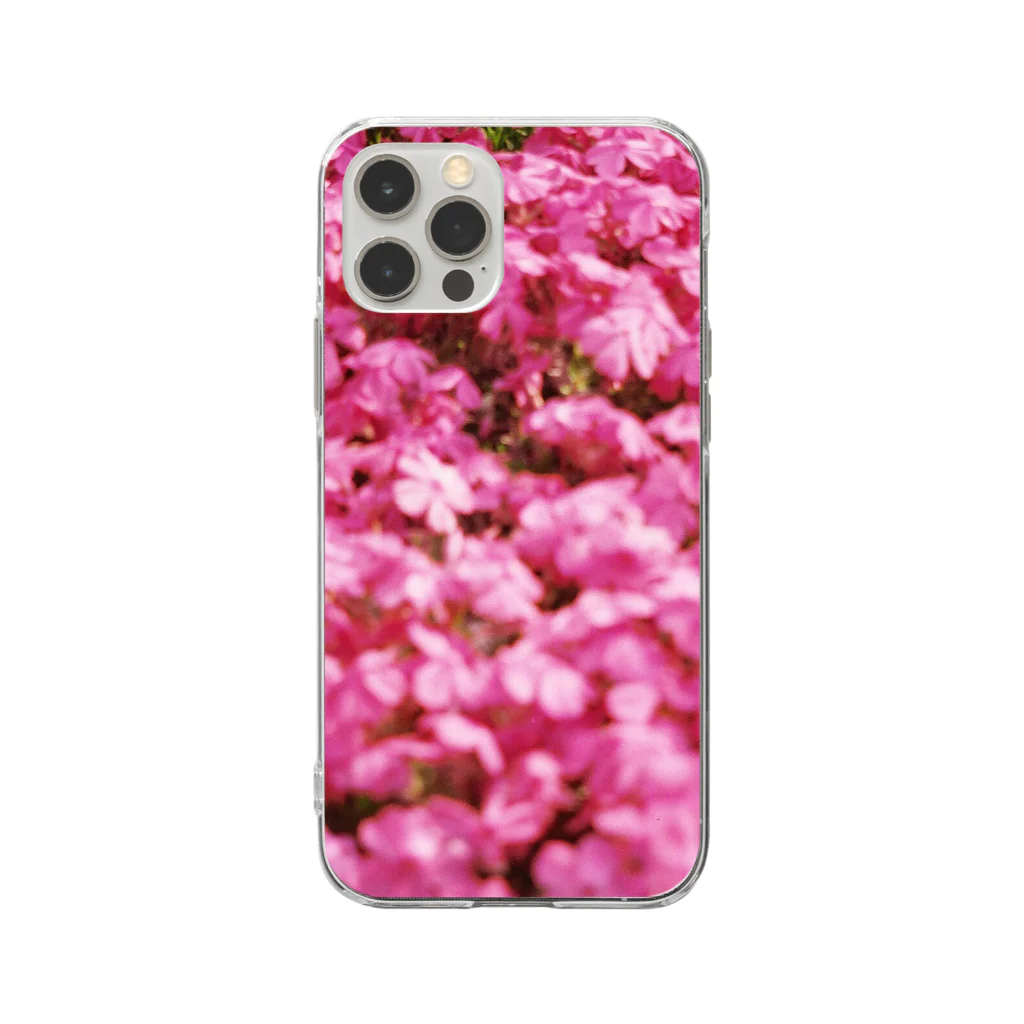 てくてく写真館の芝桜 Soft Clear Smartphone Case