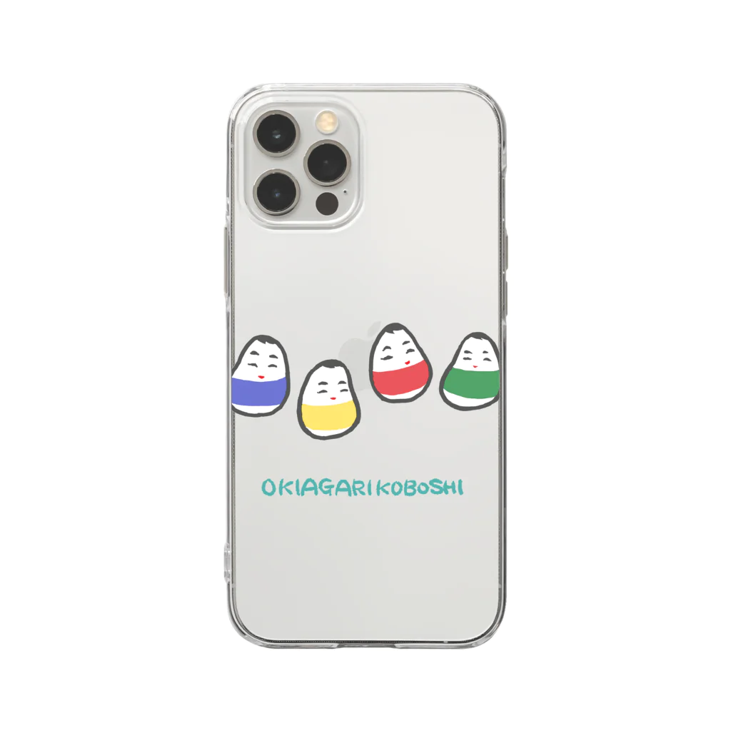 SU-KUのOKIAGARIKOBOSHI Soft Clear Smartphone Case