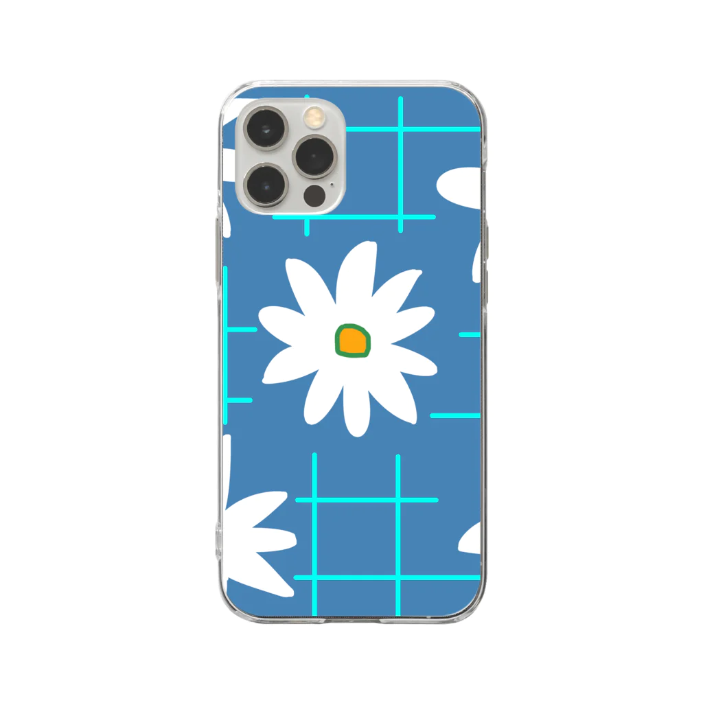 inko andの・ flower・ Soft Clear Smartphone Case