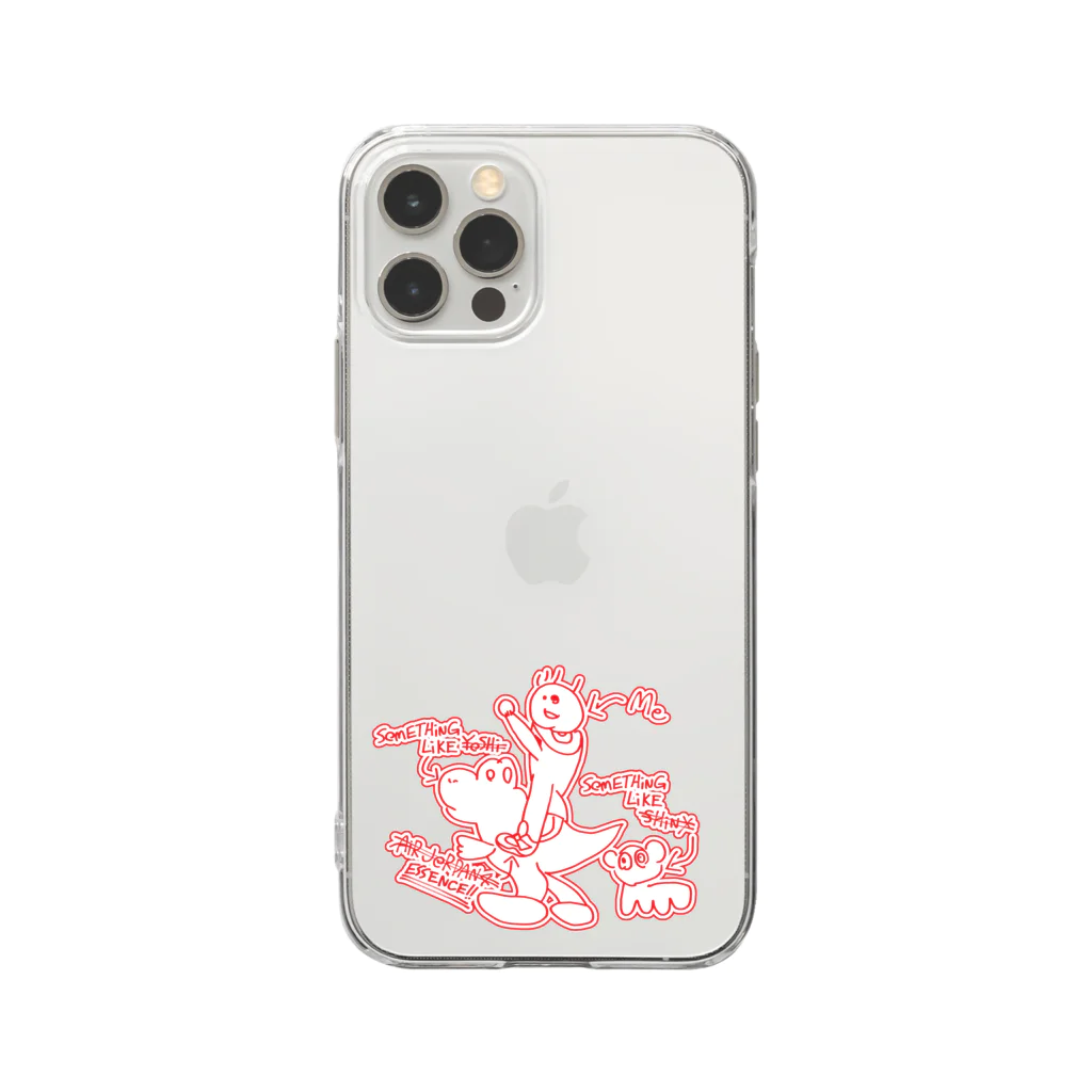 jeansmanのこりん 君（オリジナル） Soft Clear Smartphone Case