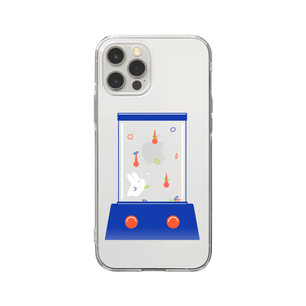 soratoのウォーターゲームにいるうさぎ Soft Clear Smartphone Case