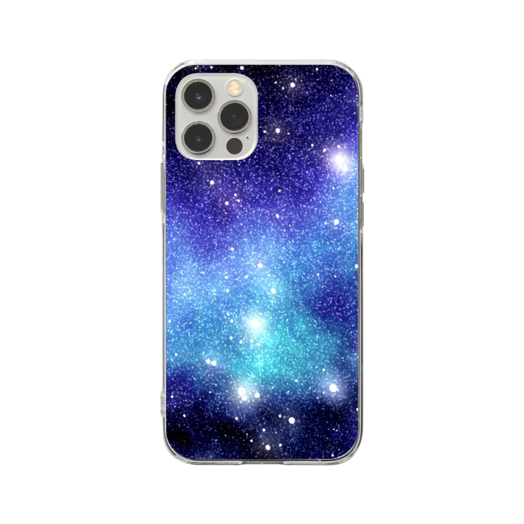 narikakannpaniyの星×夜空 Soft Clear Smartphone Case