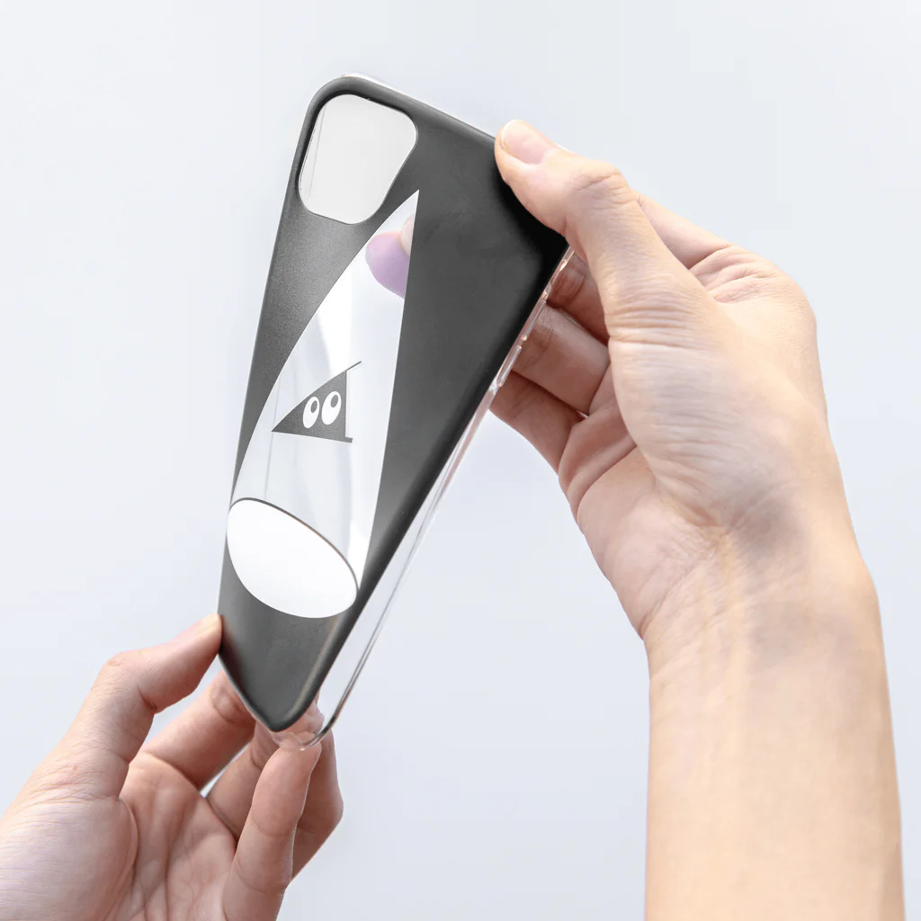 オリジナル工房プリントンのiPhone バセットハウンド透明ソフト背面ケース Soft Clear Smartphone Case :material