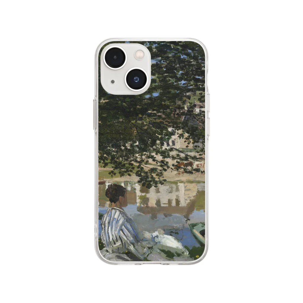 SONOTENI-ARTの004-019　クロード・モネ　『セーヌ河岸、ベンヌクール』　クリア　スマホケース　iPhone 13mini/12mini/11Pro専用デザイン　CC4 Soft Clear Smartphone Case