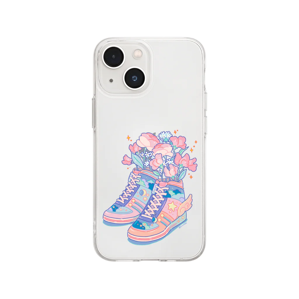 ヒロコのSneakers Soft Clear Smartphone Case