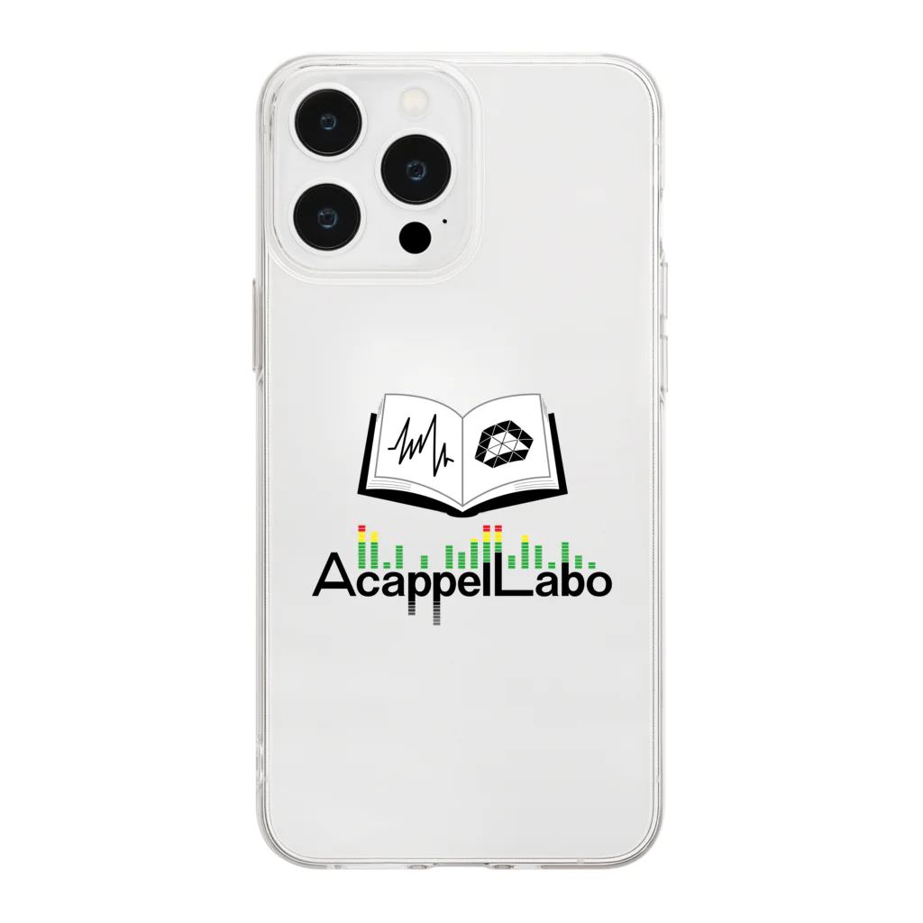 AcappelLabo オンラインショップのAcappelLaboロゴ　縦 Soft Clear Smartphone Case