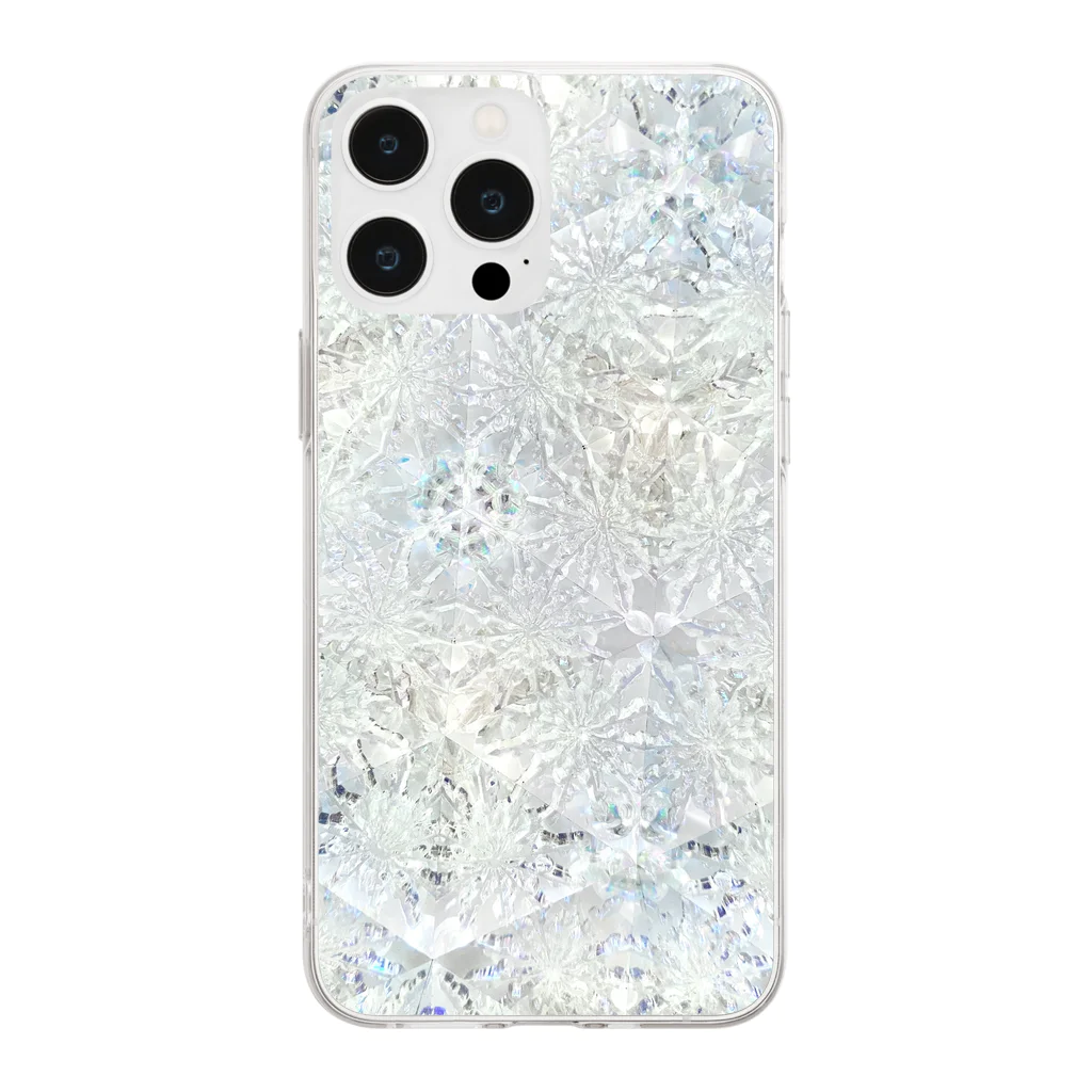 シゲマツヤの霜華 Soft Clear Smartphone Case