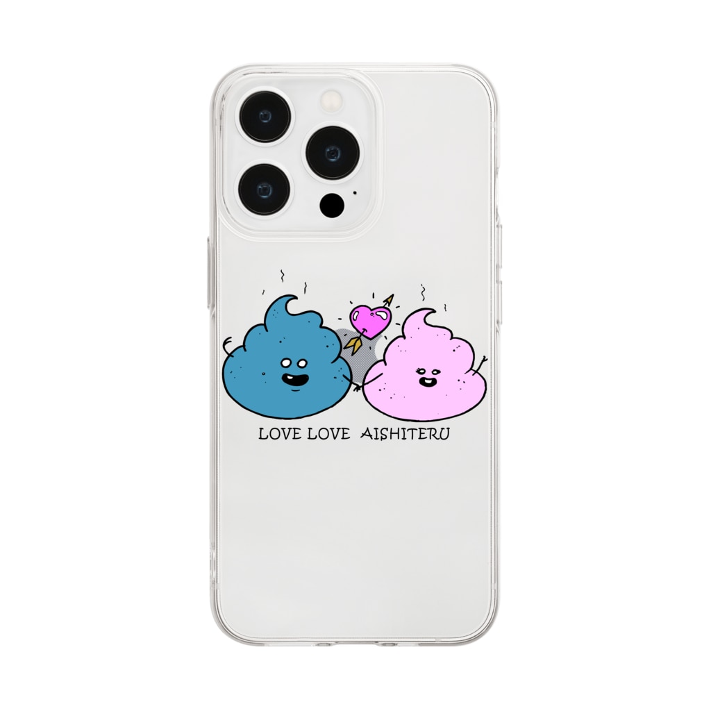 JOKERS FACTORYのAISHITERU Soft Clear Smartphone Case