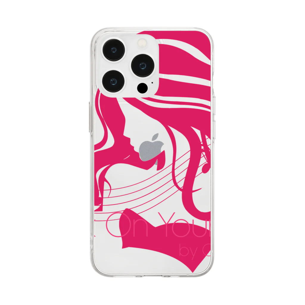 JOKERS FACTORYのLIPSTICK ON YOUR COLLAR Soft Clear Smartphone Case